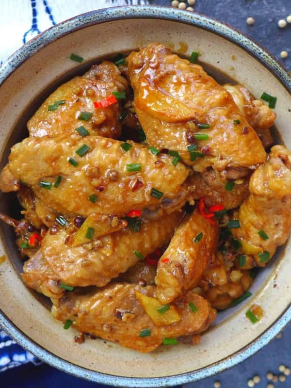 Peppercorn braised chicken wings
