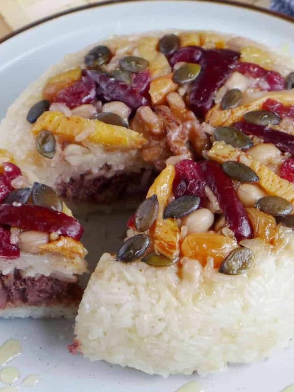 Chinese eight treasure rice pudding