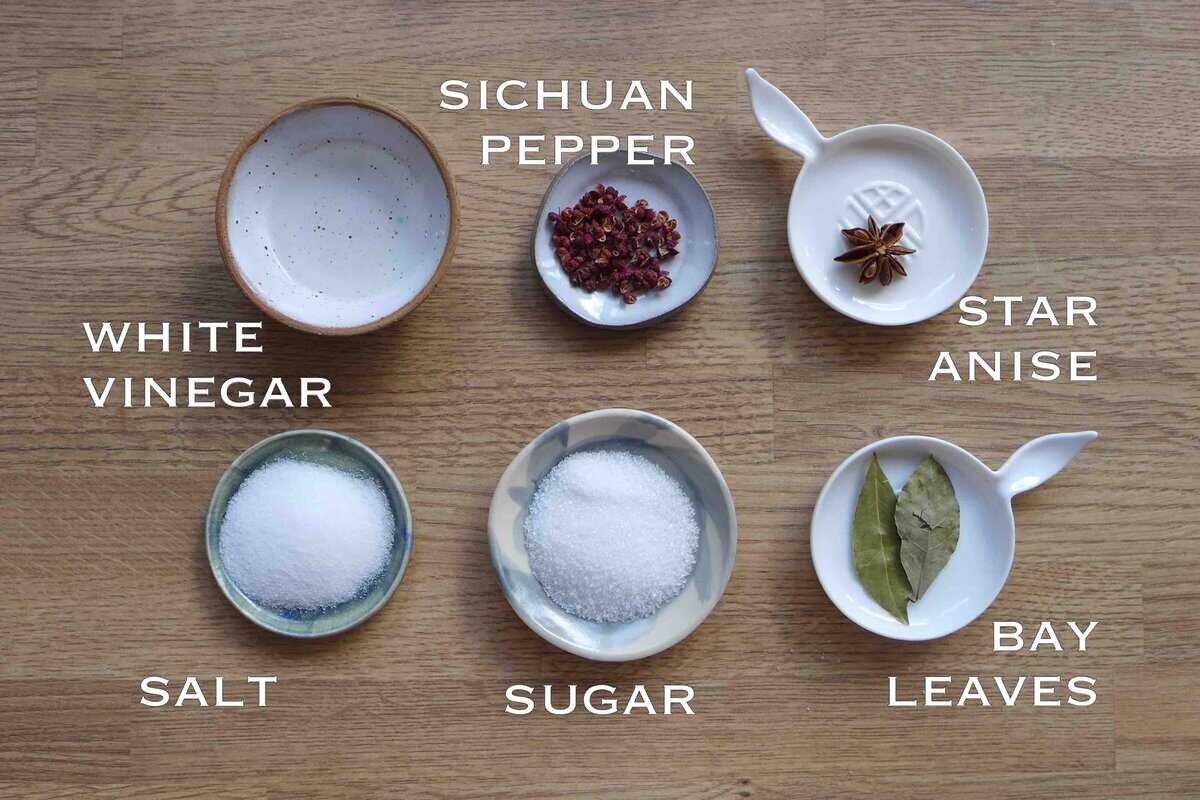 seasonings and spices.